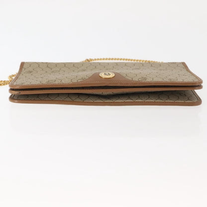 Christian Dior Vintage Honeycomb chain Canvas, BEIGE, CANVAS, Shoulder bag