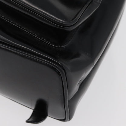 Gucci Vintage Bamboo Backpack Patent leather, Black, Patent Leather, Backpack