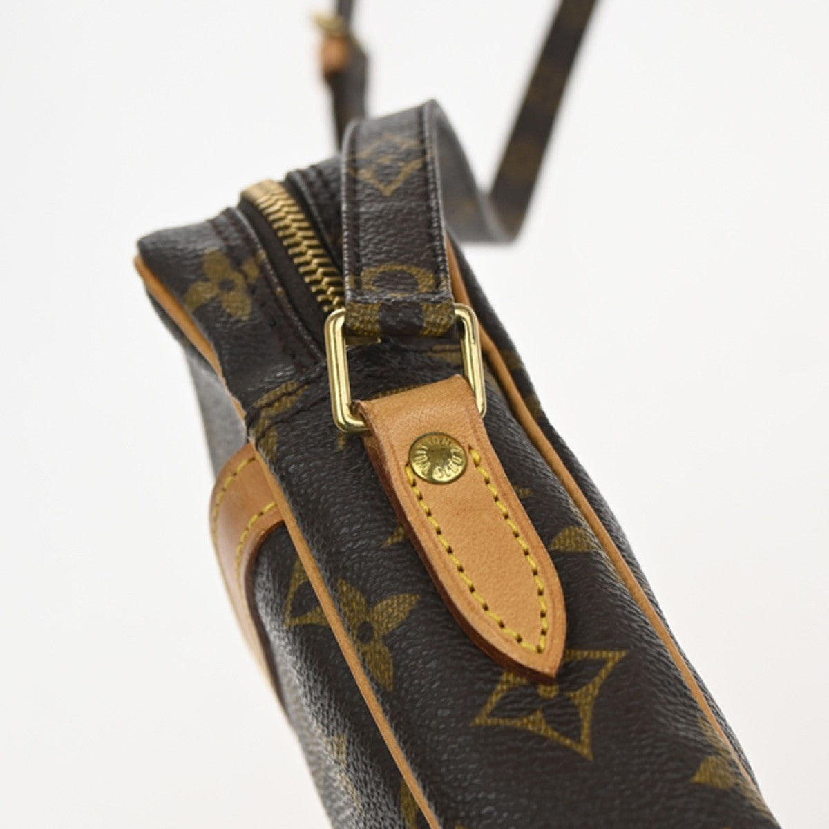 Louis Vuitton Danube Handbag Monogram Canvas, Brown, Canvas, Shoulder Bag