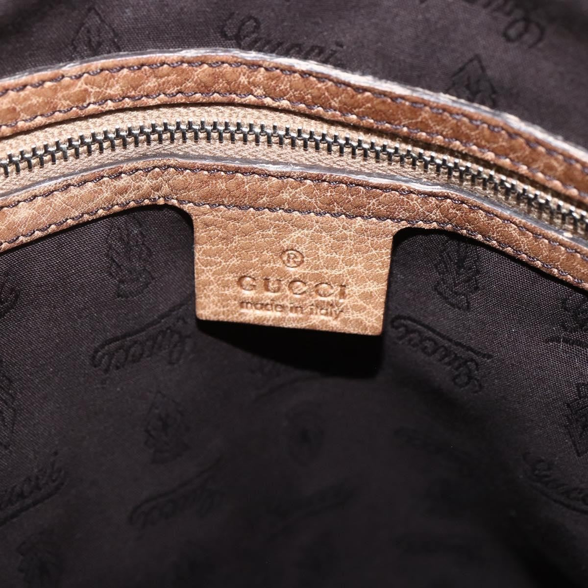 Gucci Bamboo Bar Tote GG Canvas, BEIGE, CANVAS, Tote bag
