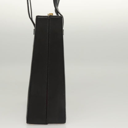 Celine Shoulder Bag Leather, BLACK, LEATHER, Shoulder bag