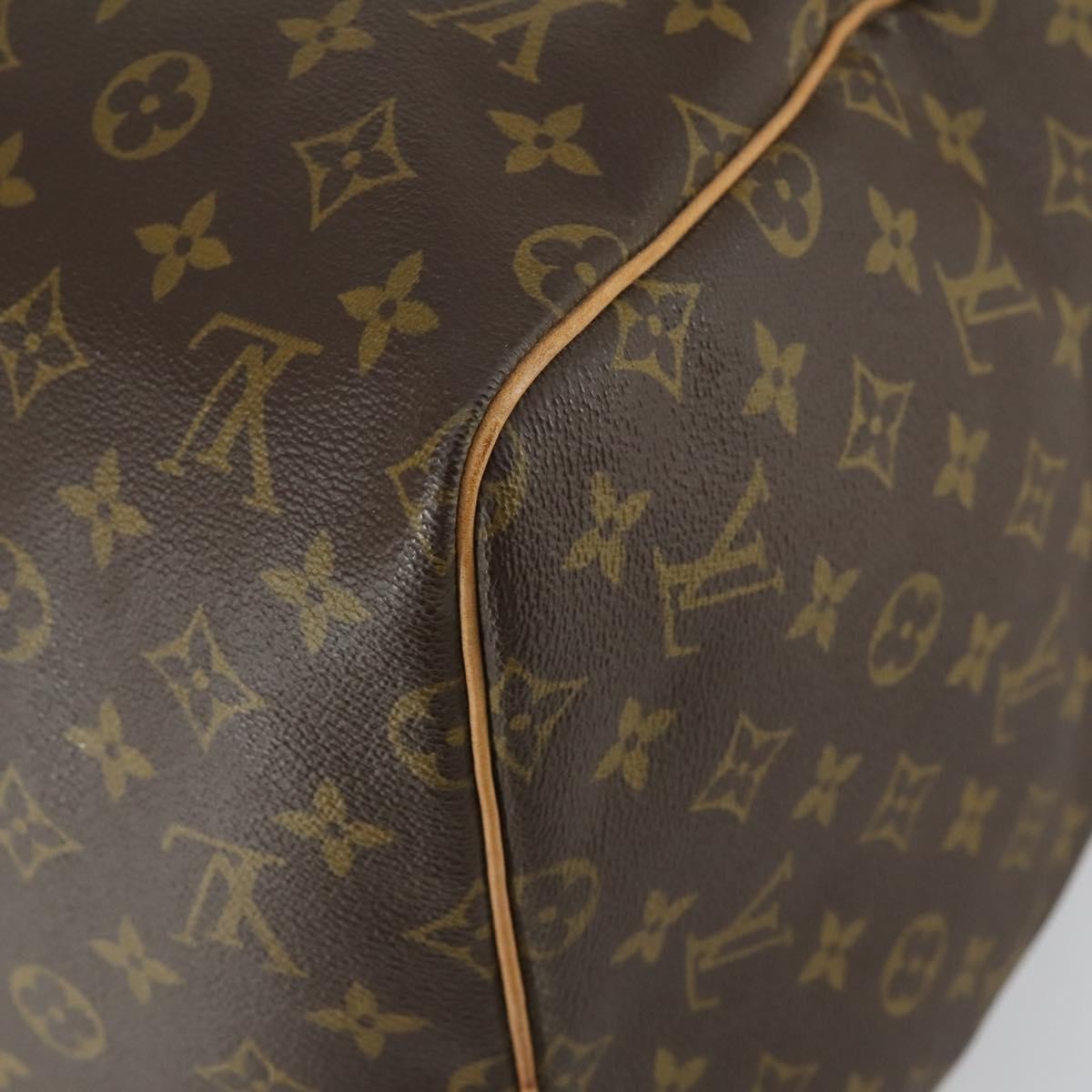 Louis Vuitton Keepall Bag Monogram Canvas, BROWN, CANVAS, Travel bag