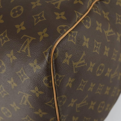 Louis Vuitton Keepall Bag Monogram Canvas, BROWN, CANVAS, Travel bag
