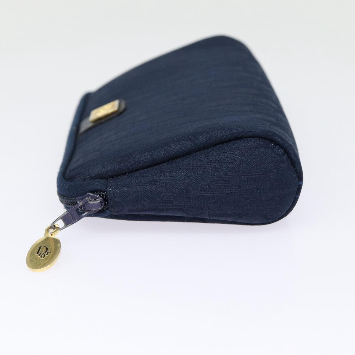 Christian Dior Vintage Trotter Pouch Diorissimo Canvas, NAVY, CANVAS, Clutche & pouche