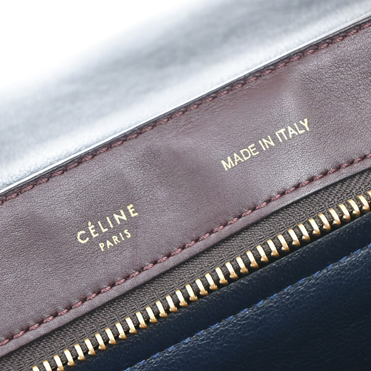 Celine Tricolor Trapeze Bag Leather, MULTICOLOUR, LEATHER, Handbag