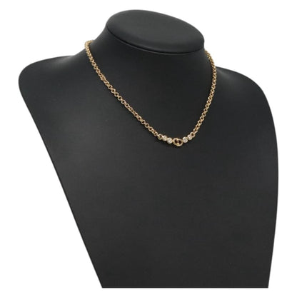 Christian Dior CD Pendant Necklace Gold-plated, GOLD, METAL, Necklace
