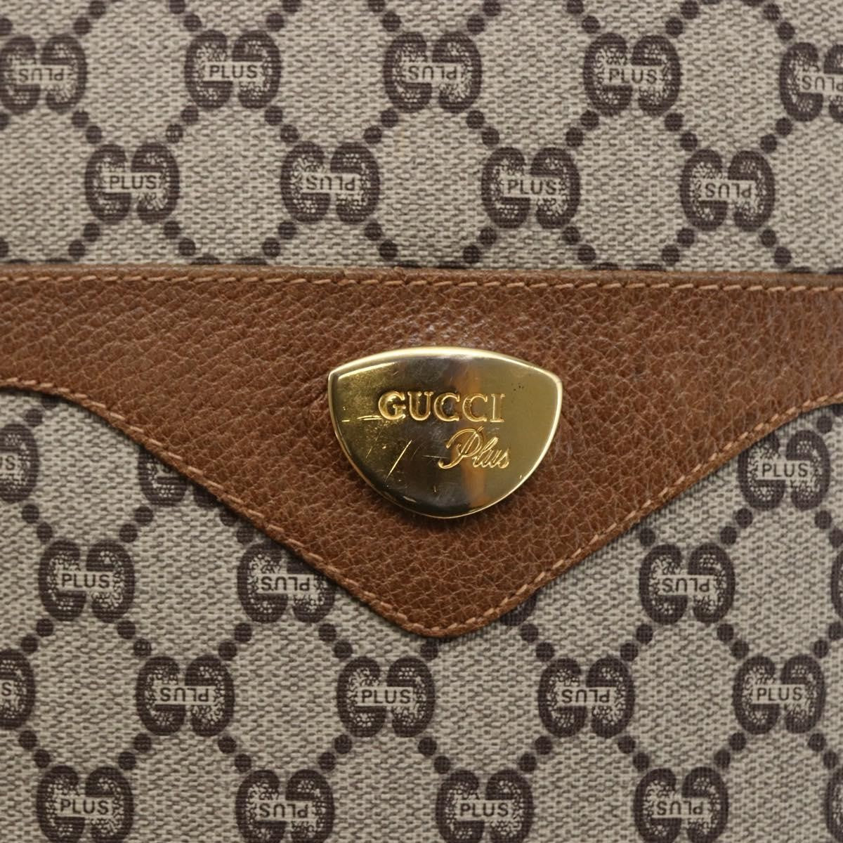 Gucci Vintage Web Strap Tote GG Coated Canvas, BEIGE, CANVAS, Tote bag