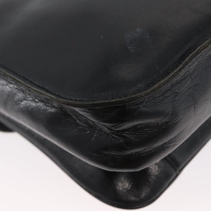 Saint Laurent Vintage Shoulder Bag Leather, BLACK, LEATHER, Shoulder bag