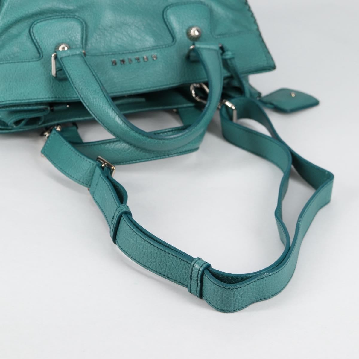 Celine Orlov Handbag Leather, TURQUOISE, LEATHER, Handbag