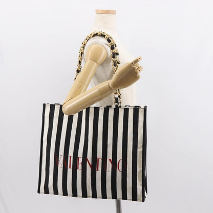 Valentino Garavani Vlogo tote bag Canvas, BLACK, CANVAS, Tote bag