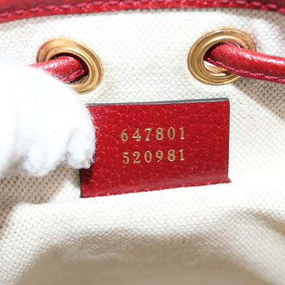 Gucci Doraemon Bucket Bag Printed Mini GG Coated Canvas, BEIGE, PVC, Handbag