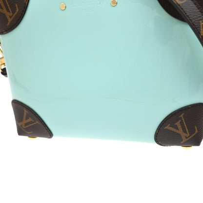 Louis Vuitton Venice Handbag Vernis with Monogram Canvas, GREEN, PATENT_LEATHER, Shoulder bag