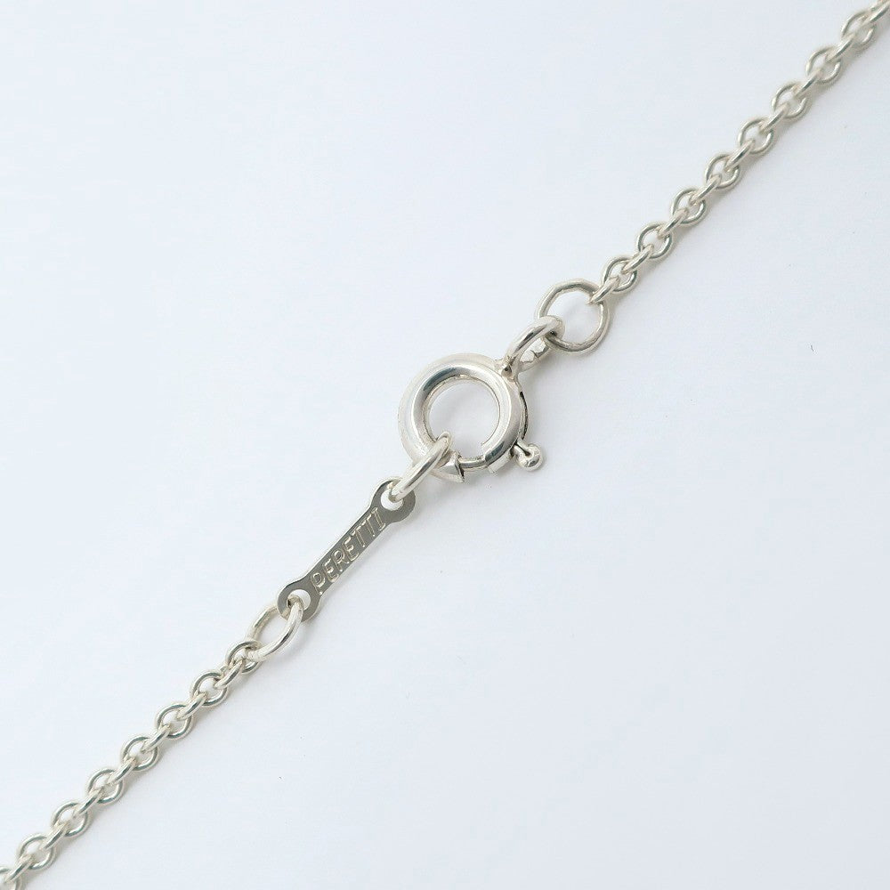 Tiffany & Co. Elsa Peretti Open Heart Pendant Necklace Sterling Silver, SILVER, SILVER, Necklace