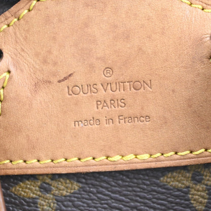 Louis Vuitton Montsouris Backpack Monogram Canvas, BROWN, LEATHER, Backpack