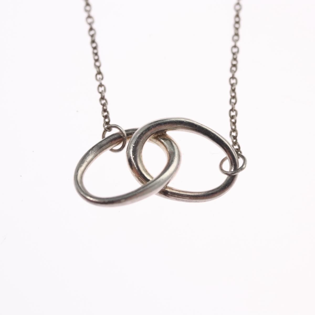 Tiffany & Co. Elsa Peretti Double Loop Pendant Necklace Silver 925, SILVER, SILVER, Necklace