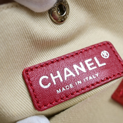 Chanel Le Train Tote Printed Coated Canvas, NAVY, CANVAS, Tote bag