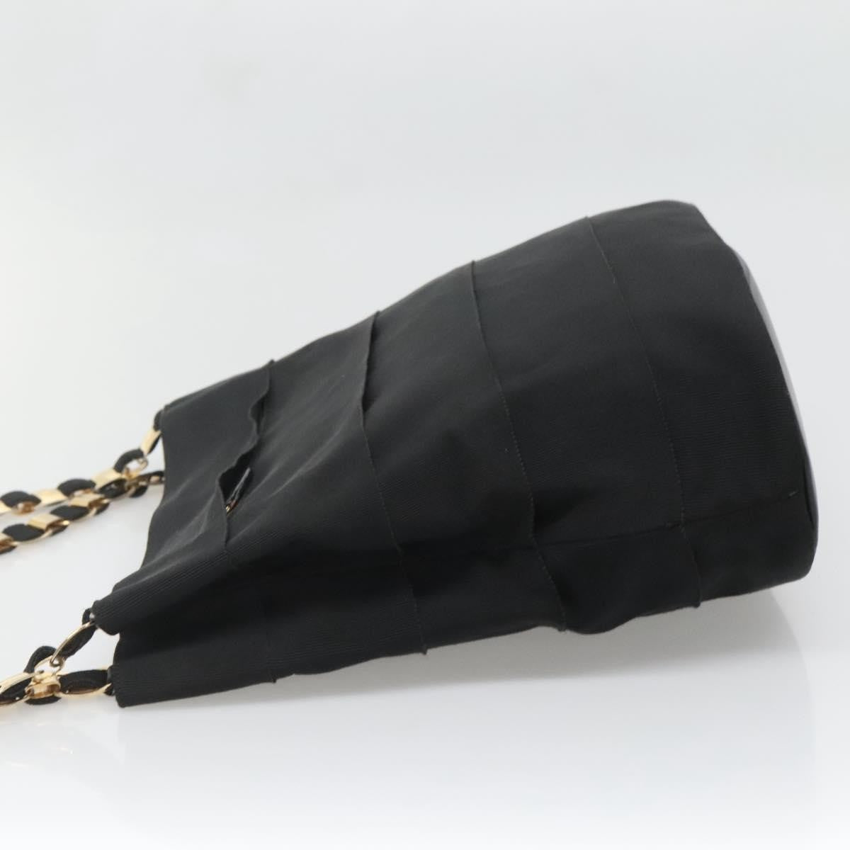 Salvatore Ferragamo Vala Shoulder Bag Canvas, BLACK, CANVAS, Shoulder bag