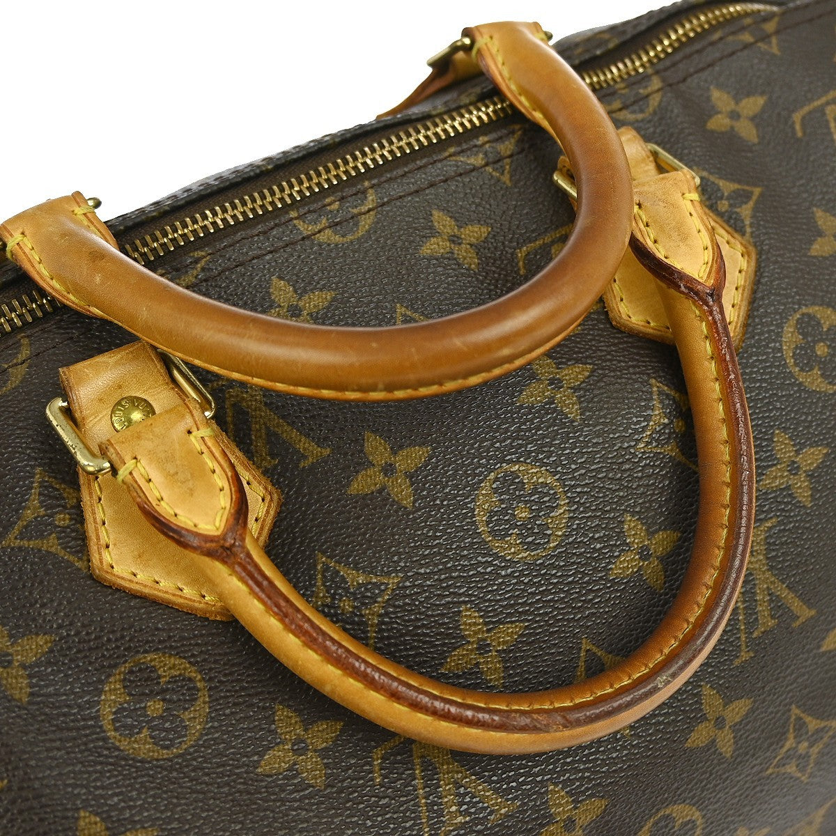 Louis Vuitton Speedy Handbag Monogram Canvas, BROWN, CANVAS, Handbag