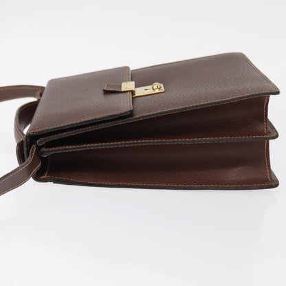 Gucci Vintage Shoulder Bag Leather, BROWN, LEATHER, Shoulder bag