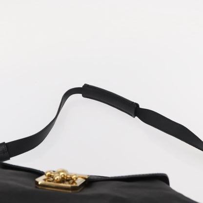 Chloe Elsie Convertible Satchel Leather, BLACK, LEATHER, Handbag