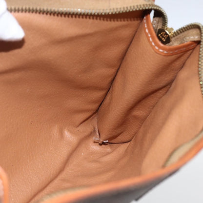Celine Macadam Pochette Canvas and Leather, BROWN, CANVAS, Clutche & pouche
