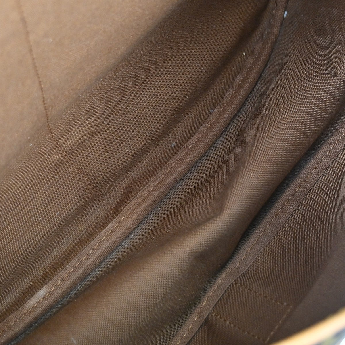 Louis Vuitton Saumur Handbag Monogram Canvas, Brown, Canvas, Shoulder Bag