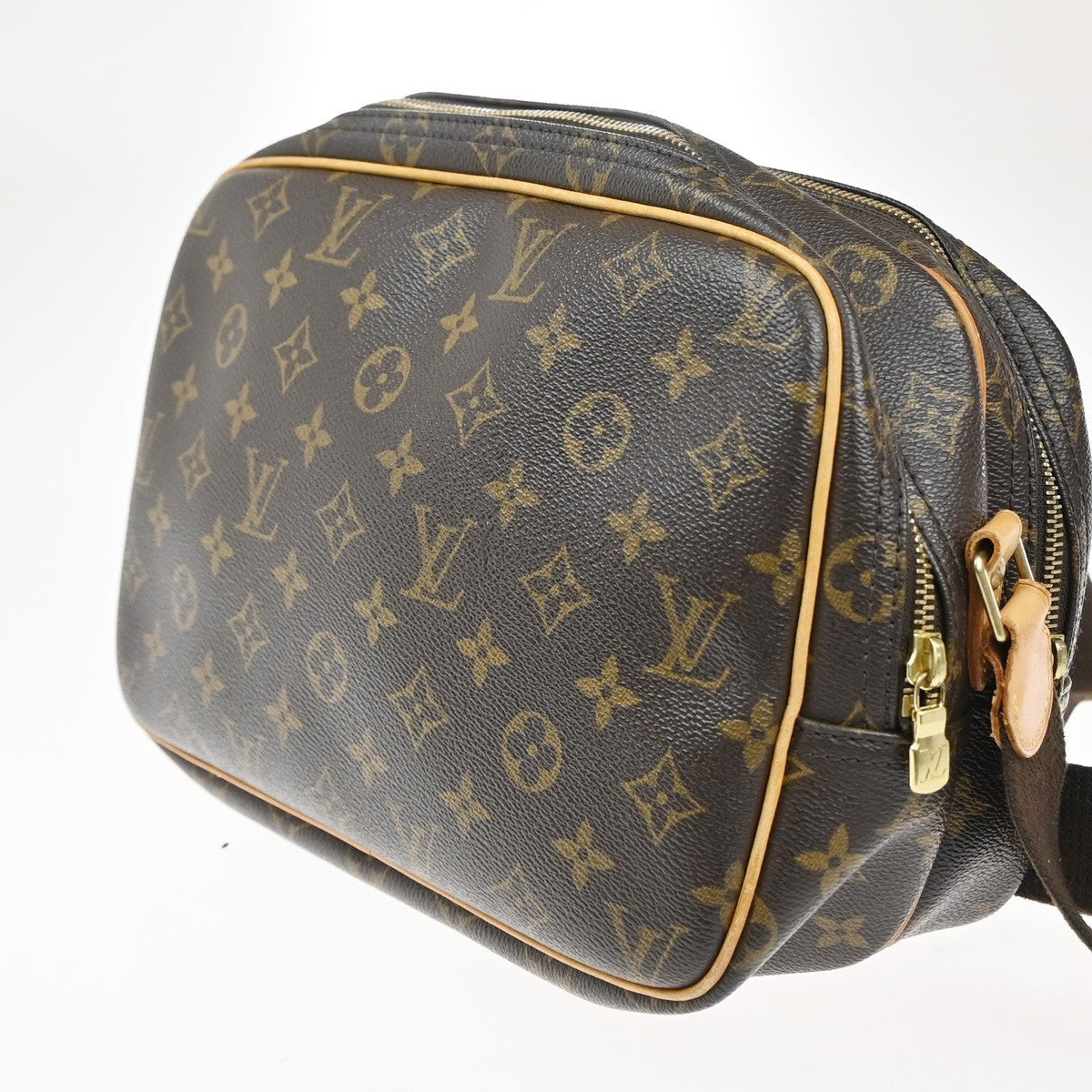 Louis Vuitton Reporter Bag Monogram Canvas, BROWN, CANVAS, Shoulder bag