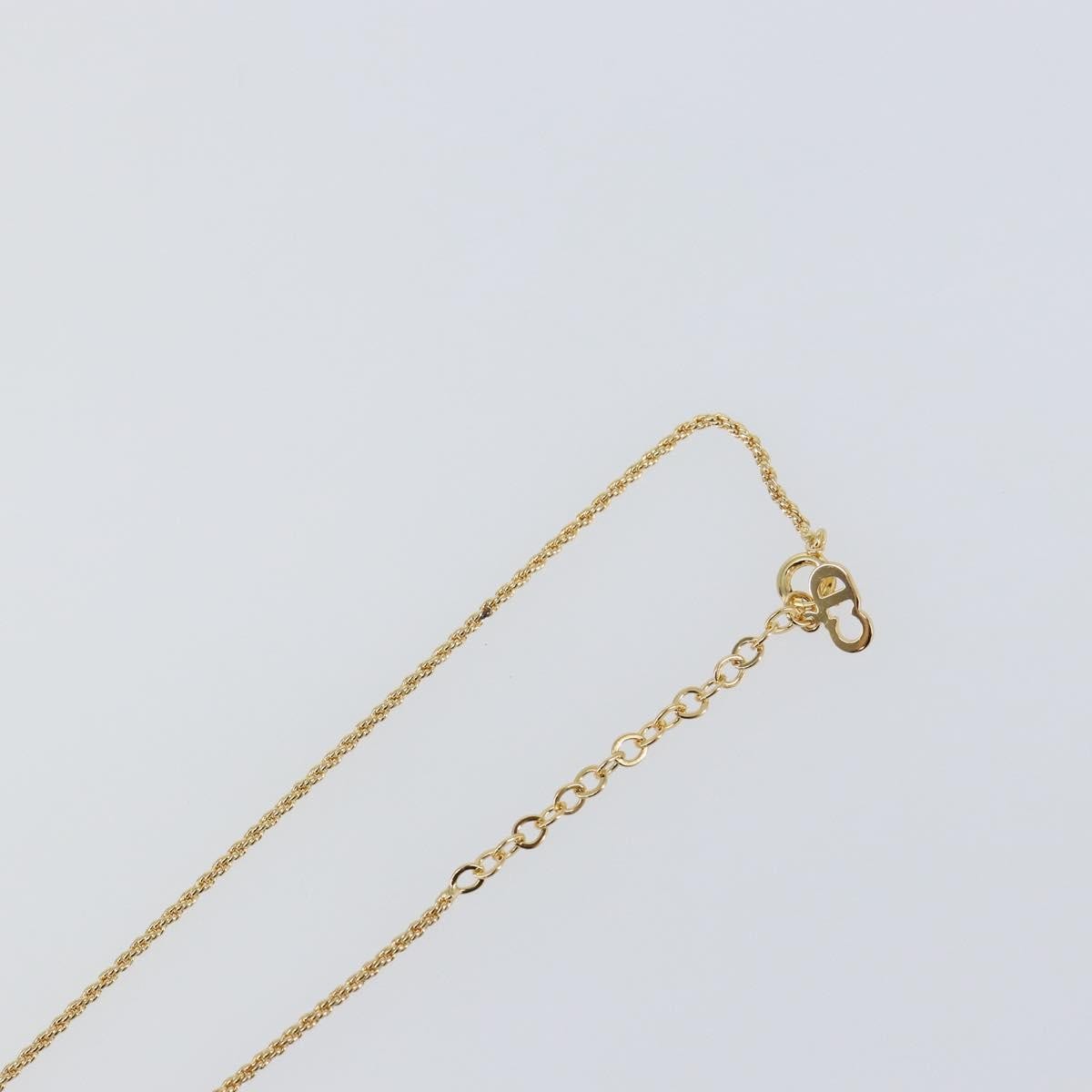 Christian Dior CD Pendant Necklace Metal, GOLD, METAL, Necklace