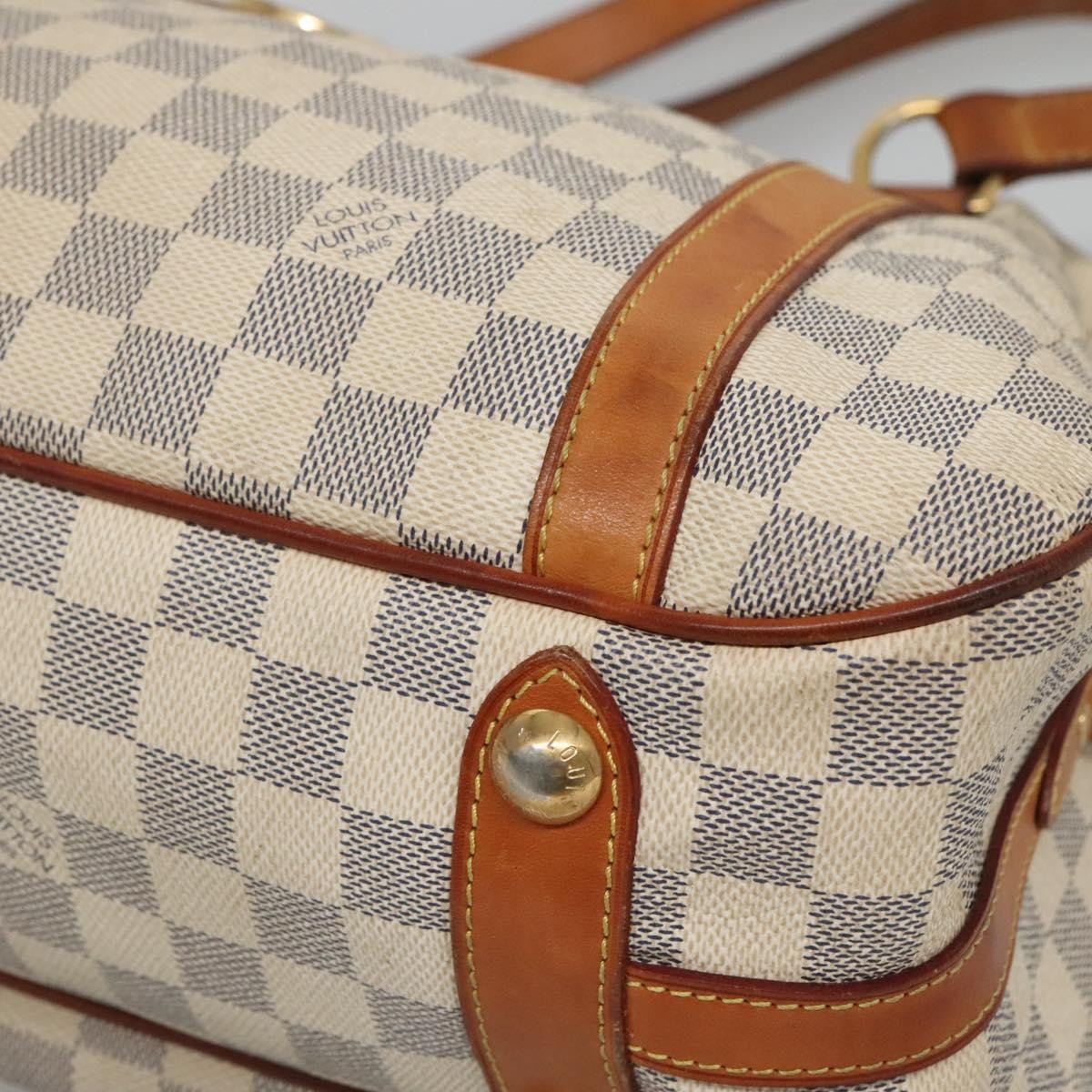 Louis Vuitton Stresa Handbag Damier, WHITE, CANVAS, Tote bag