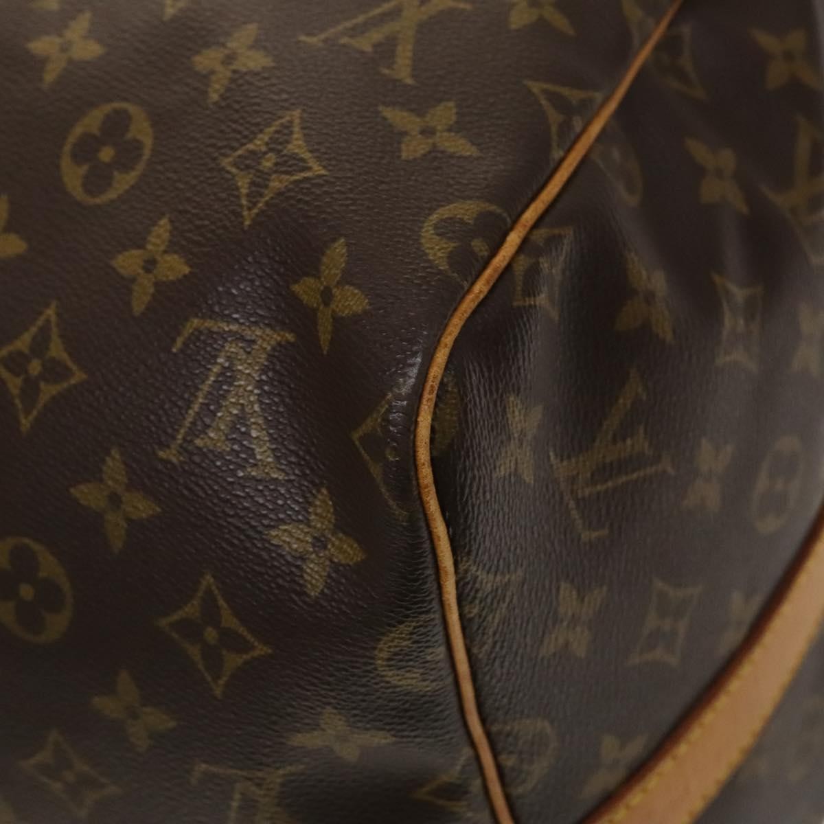 Louis Vuitton Keepall Bandouliere Bag Monogram Canvas, BROWN, CANVAS, Travel bag