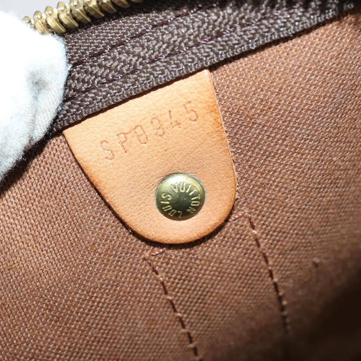 Louis Vuitton Keepall Bag Monogram Canvas, BROWN, CANVAS, Travel bag