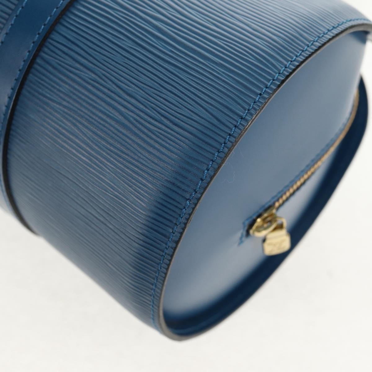 Louis Vuitton Soufflot Handbag Epi Leather, BLUE, LEATHER, Handbag