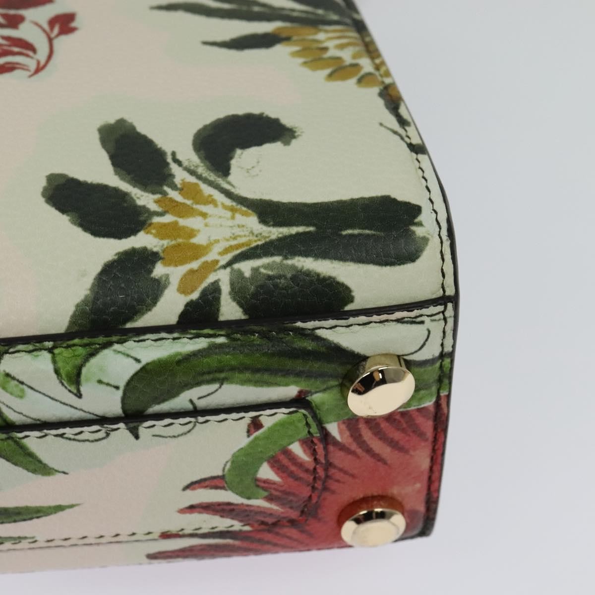 Salvatore Ferragamo Boxyz Top Handle Bag Printed Leather, PINK, LEATHER, Shoulder bag