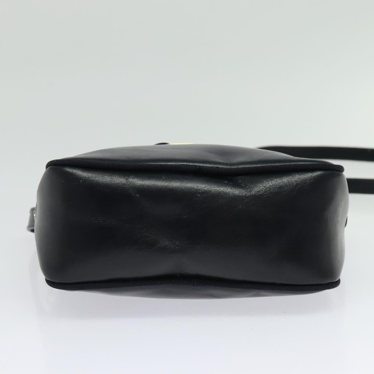 Salvatore Ferragamo Vala Shoulder Bag Leather, NAVY, LEATHER, Shoulder bag