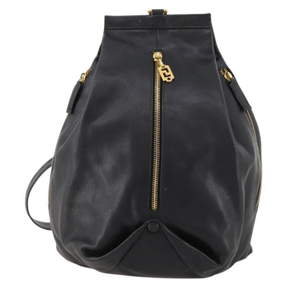 Versace Vintage Shoulder Bag Leather, BLACK, LEATHER, Shoulder bag