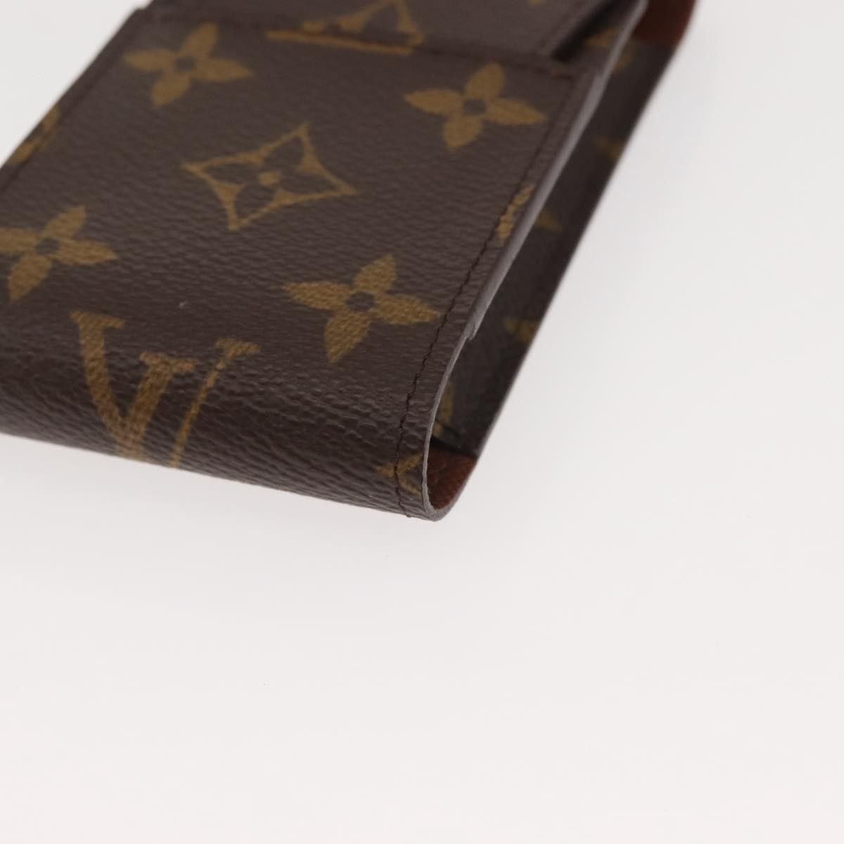 Louis Vuitton Etui Cigarette Case Monogram canvas, BROWN, CANVAS, Toiletry Case