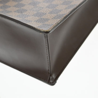 Louis Vuitton Venice Sac Plat Bag Damier, Brown, Canvas, Tote Bag