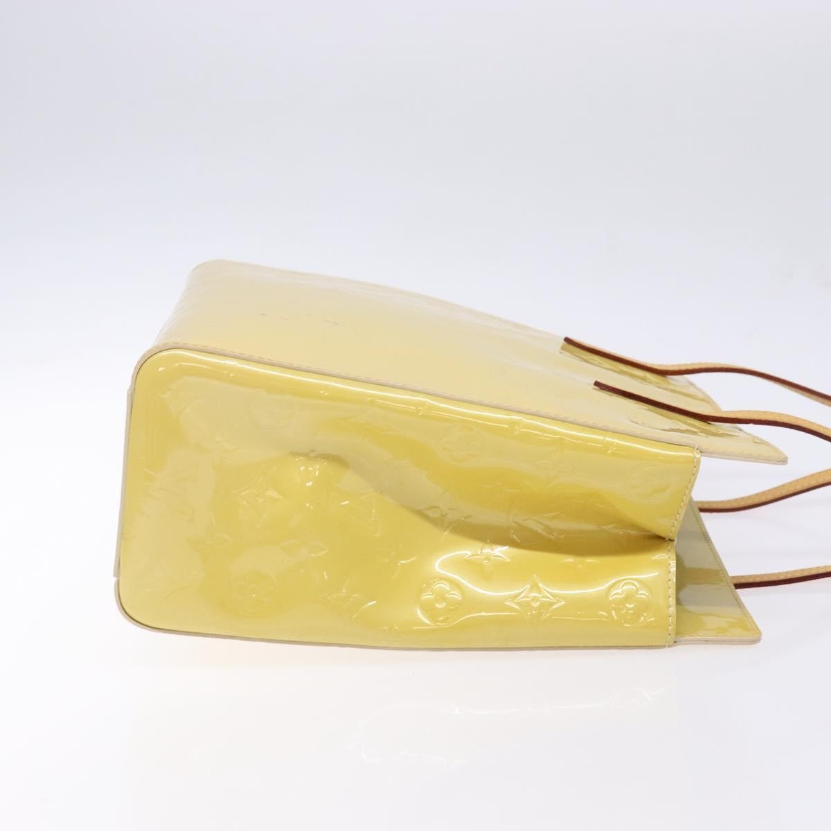 Louis Vuitton Catalina Handbag Monogram Vernis, YELLOW, PATENT_LEATHER, Tote bag