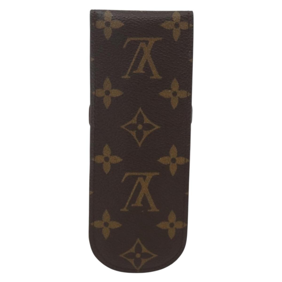 Louis Vuitton Etui à stylo Canvas, BROWN, CANVAS, Clutche & pouche