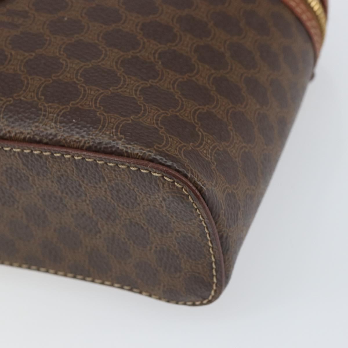 Celine Macadam Vanity Bag Canvas, BROWN, CANVAS, Clutche & pouche