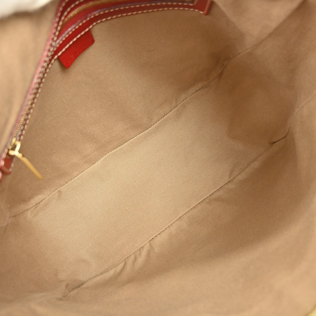 Celine Vintage Macadam Shoulder Bag Canvas and Leather, BEIGE, CANVAS, Shoulder bag