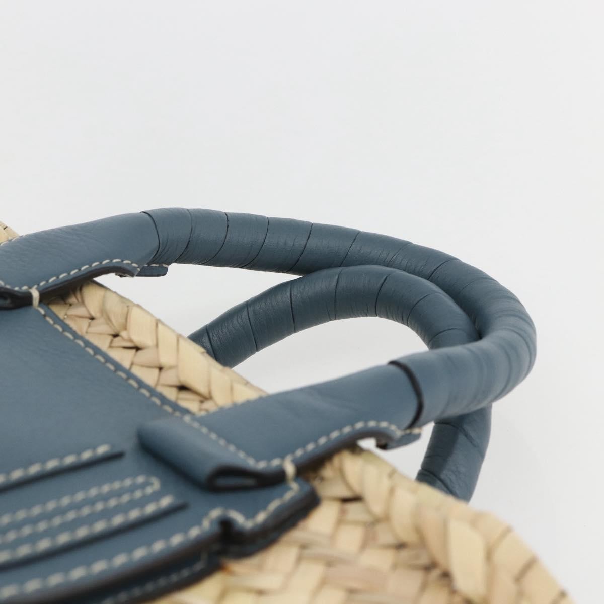 Chloe Marcie Basket Bag Raffia, Beige, Wicker, Tote Bag