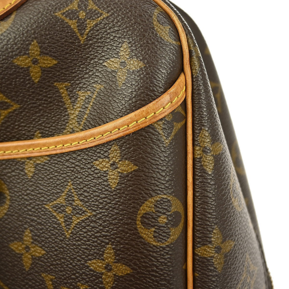Louis Vuitton Deauville Handbag Monogram Canvas, BROWN, CANVAS, Handbag