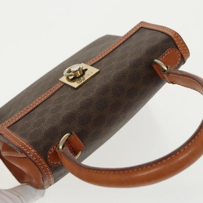 Celine Vintage Macadam Handbag Macadam, BROWN, CANVAS, Handbag