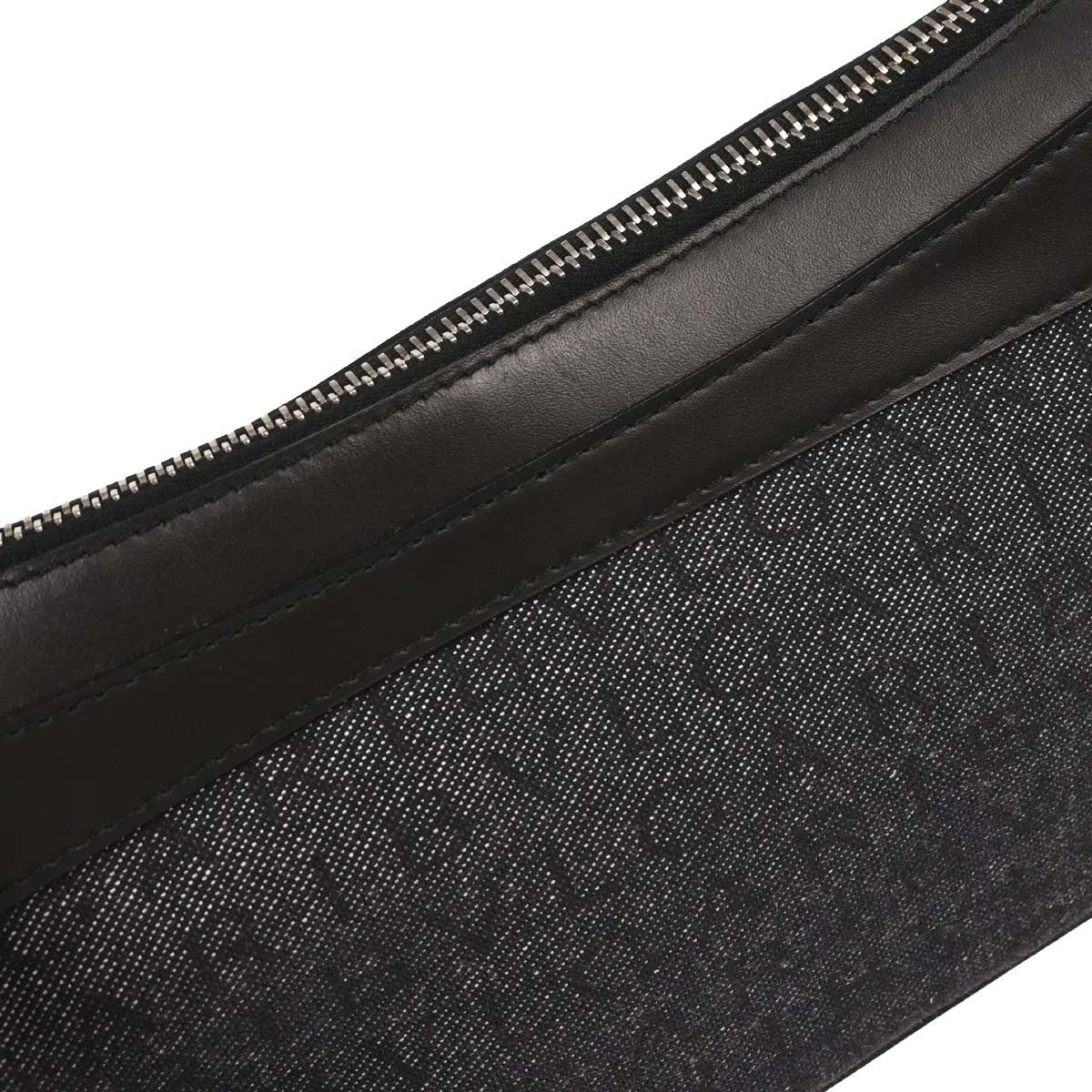 Bvlgari B.Zero1 Logomania Bag Canvas with Leather, BLACK, CANVAS, Shoulder bag
