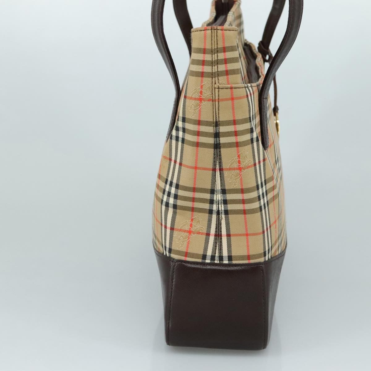 Burberry Nova check Shoulder bag Canvas and Leather, BEIGE, CANVAS, Shoulder bag