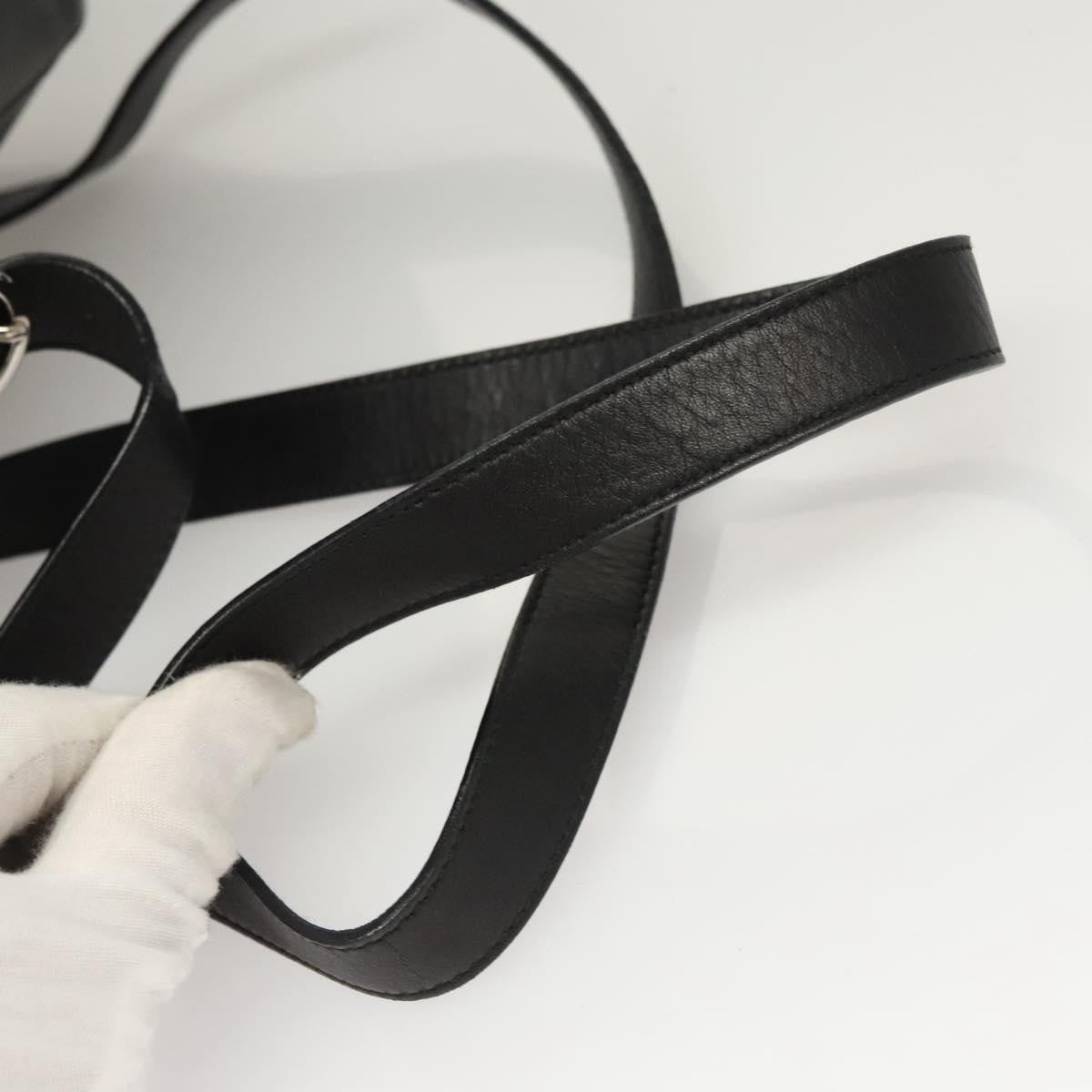 Salvatore Ferragamo Gancini Flap Drawstring Backpack Leather, BLACK, LEATHER, Backpack