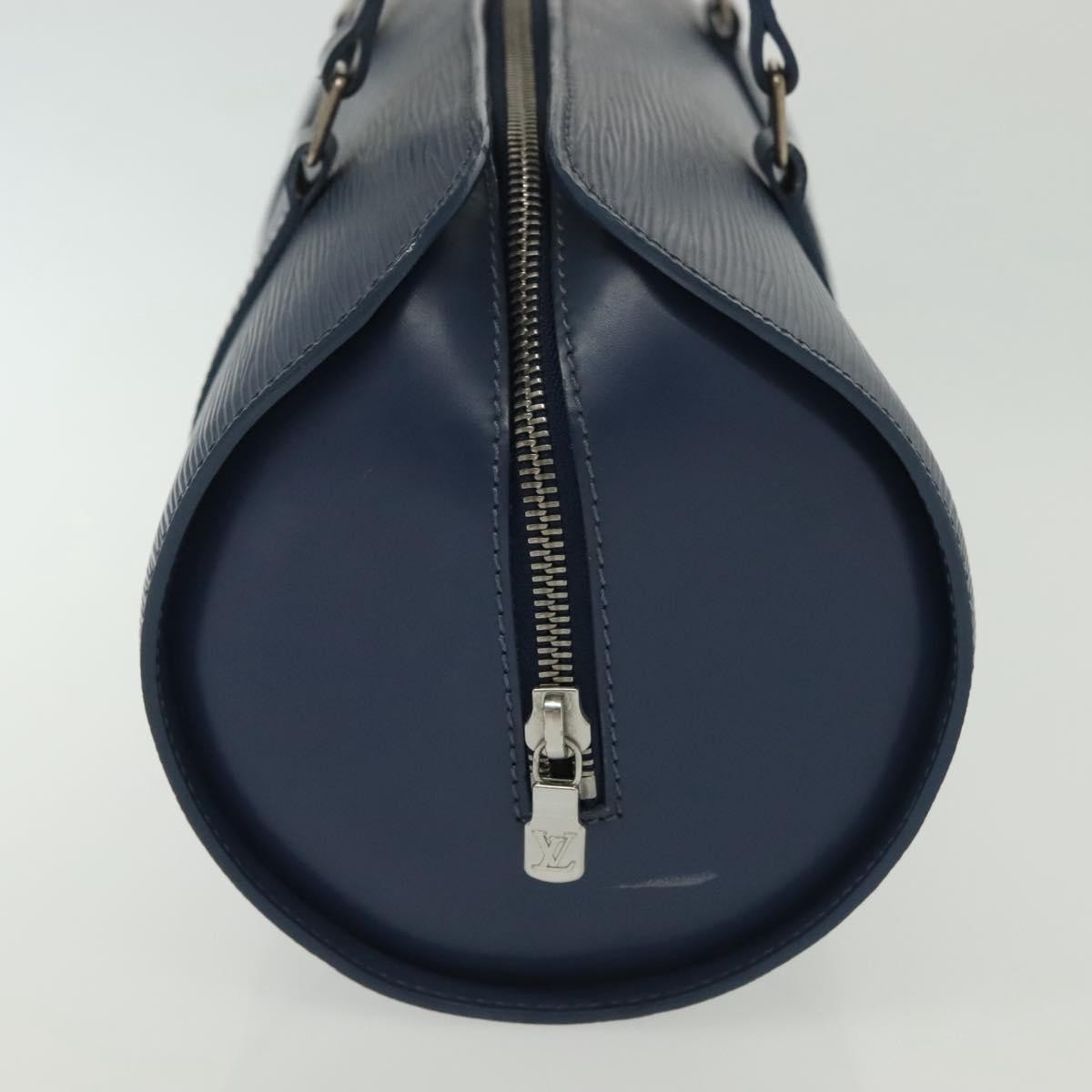 Louis Vuitton Soufflot Handbag Epi Leather, BLUE, LEATHER, Handbag