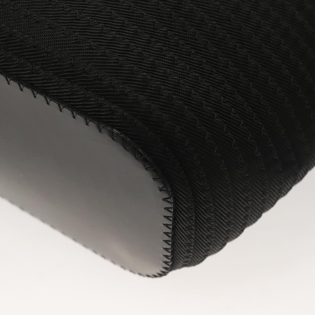 Gucci Vintage Bamboo Handle Bag Nylon, BLACK, NYLON, Handbag