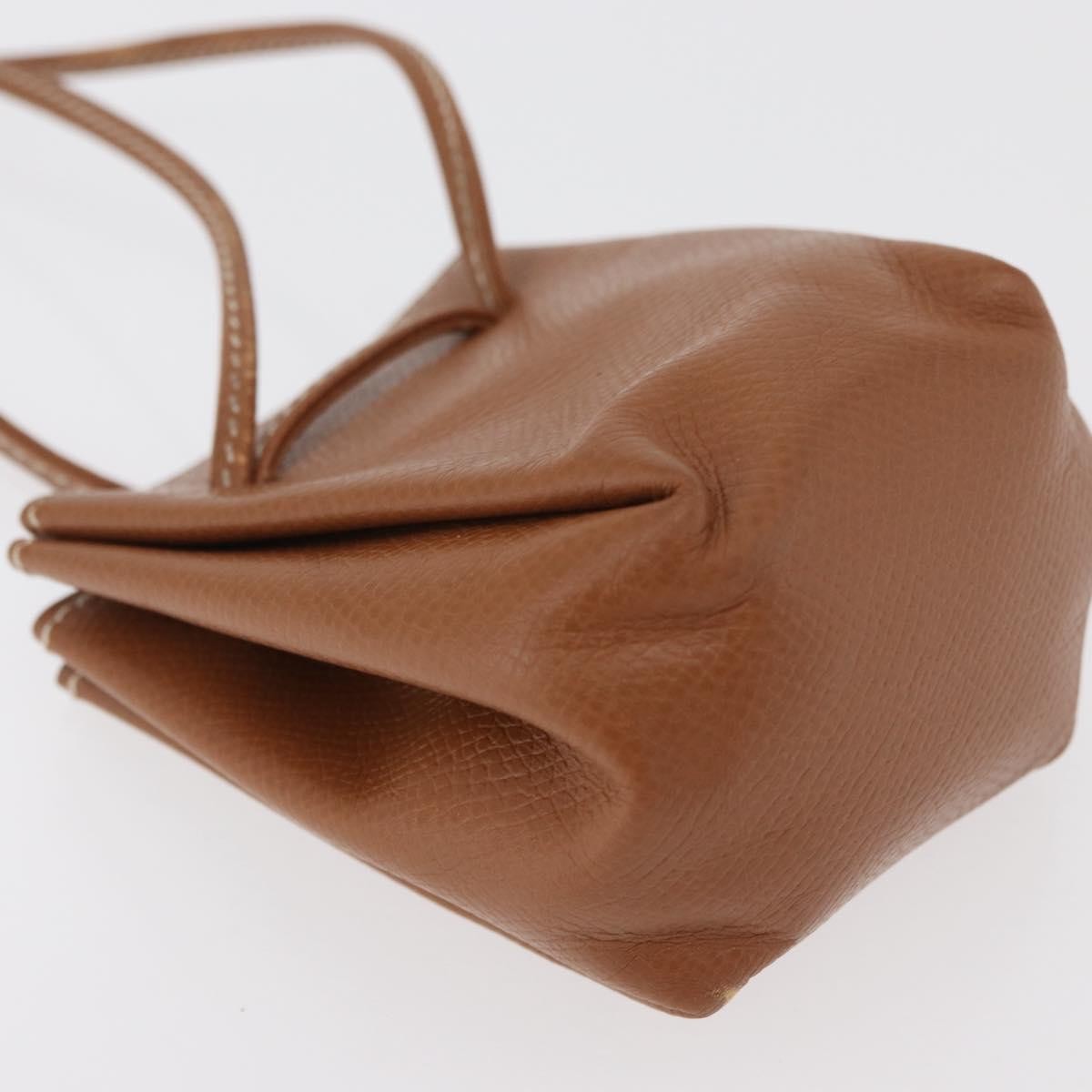 Hermes Vespa Pouch Leather, Brown, Leather, Clutch